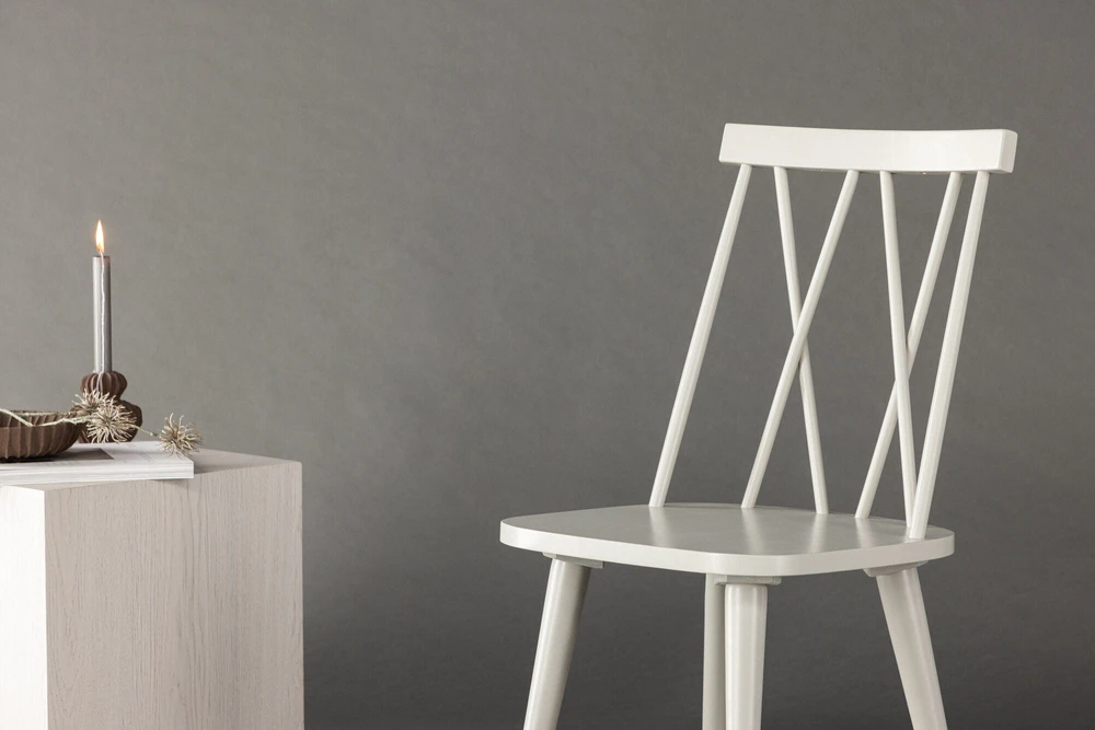 Venture Design Valgomasis kėdė, Mariette 2 vnt., 50x43x88 cm, šviesiai pilka