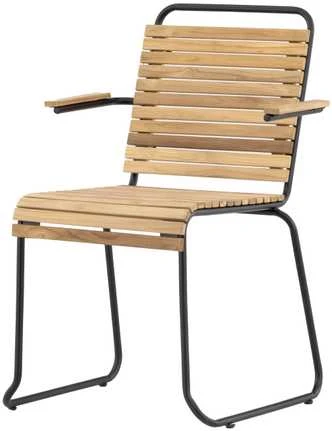Venture Design Valgomasis kėdė, Medis Aliuminis, 51x55x82 cm, Juoda