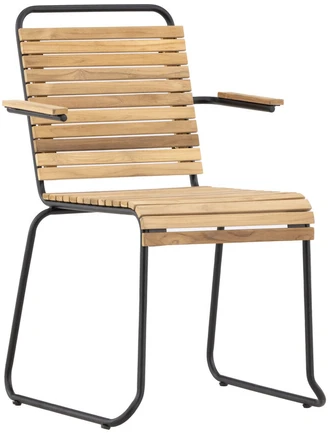 Venture Design Valgomasis kėdė, Medis Aliuminis, 51x55x82 cm, Juoda