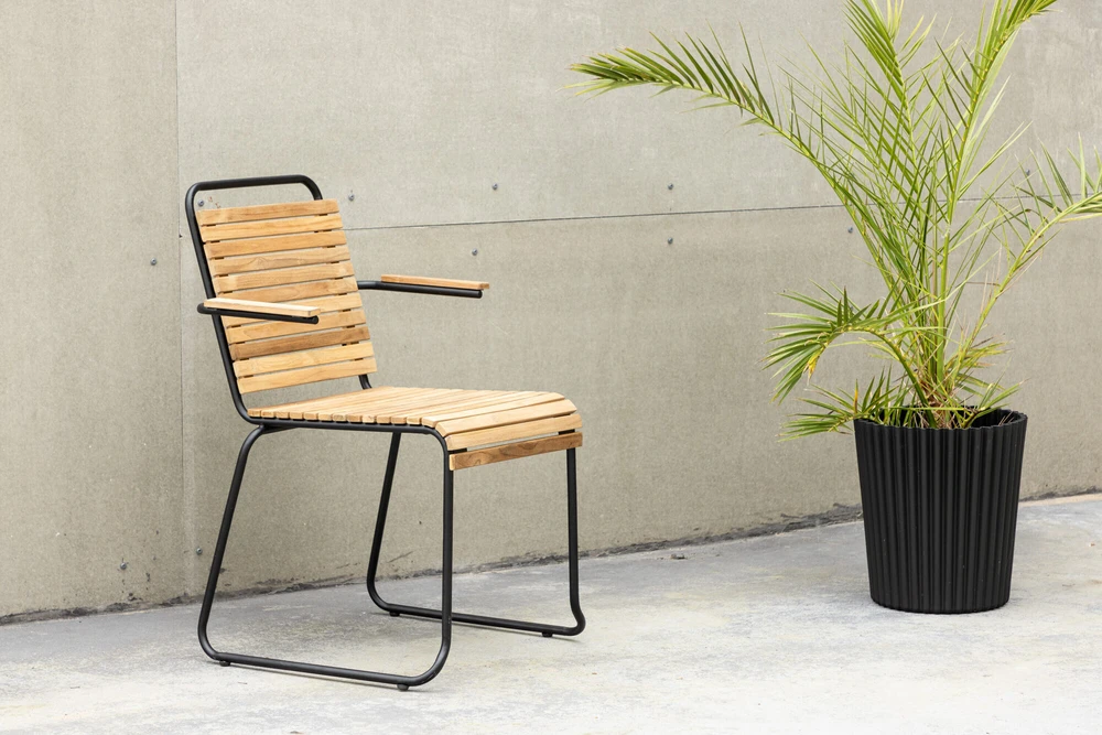 Venture Design Valgomasis kėdė, Medis Aliuminis, 51x55x82 cm, Juoda