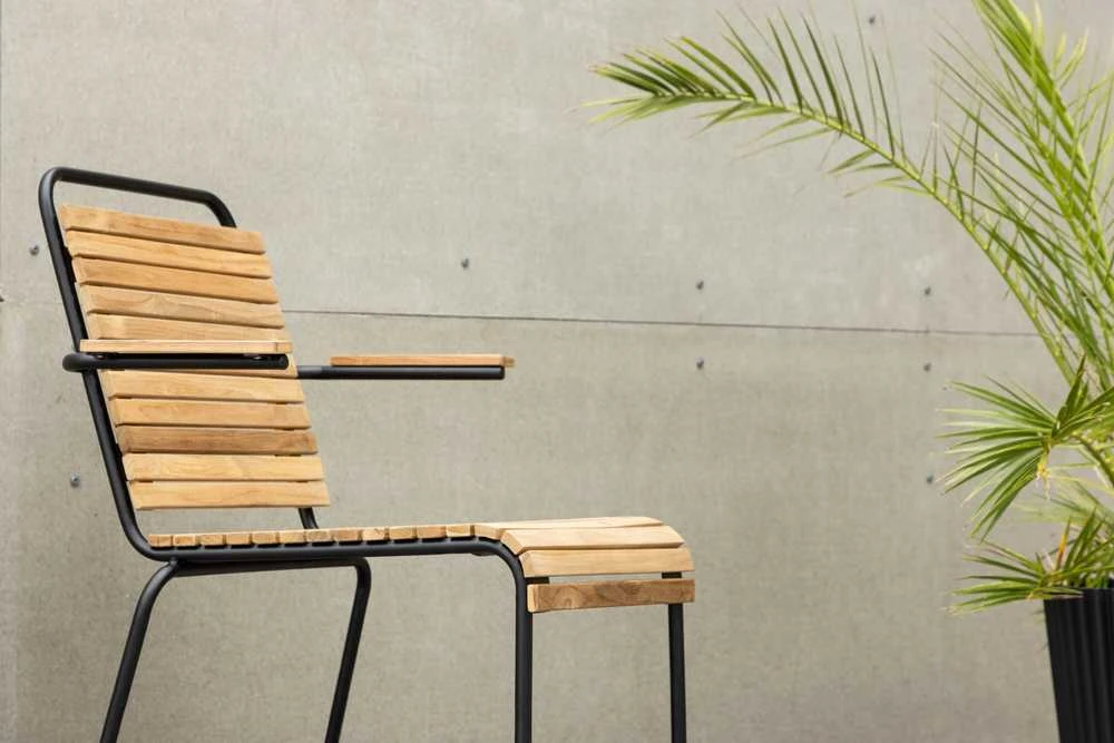 Venture Design Valgomasis kėdė, Medis Aliuminis, 51x55x82 cm, Juoda