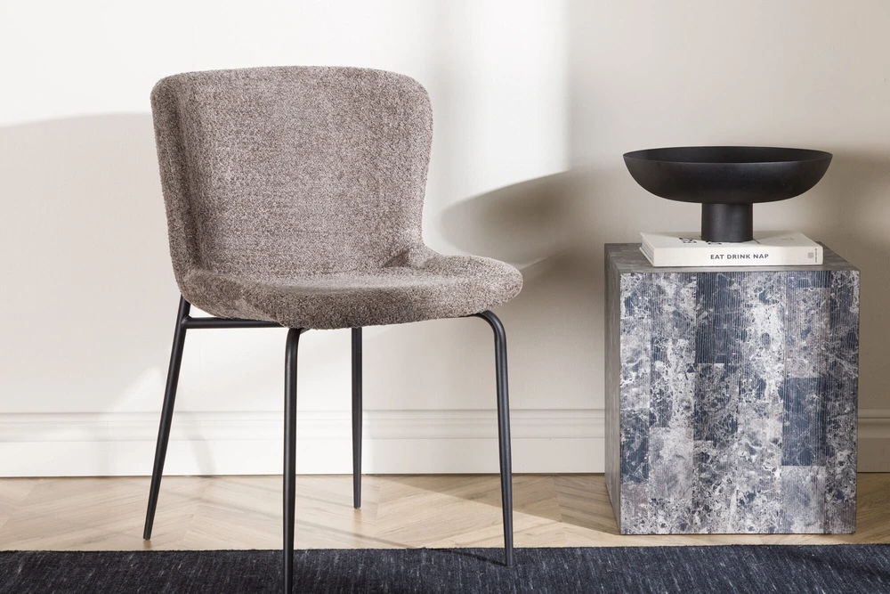 Venture Design Valgomasis kėdė, Modesto 2 vnt., 54x48x79.5 cm, Tamsiai pilka