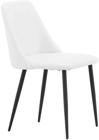 Venture Design Valgomasis kėdė, Nakties serija 2 vnt., 56x49x87 cm, Balta