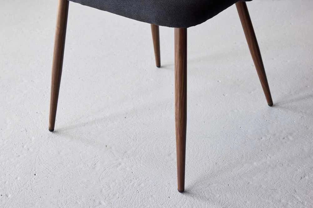 Venture Design Valgomasis kėdė, Nakties 2 vnt. - Plieninis su Mokos 3D popieriumi / Juoda linas, Juoda