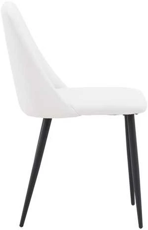 Venture Design Valgomasis kėdė, Nakties serija 2 vnt., 56x49x87 cm, Balta
