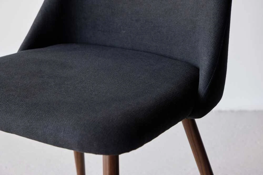 Venture Design Valgomasis kėdė, Nakties 2 vnt. - Plieninis su Mokos 3D popieriumi / Juoda linas, Juoda