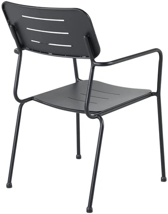 Venture Design Valgomasis kėdė, Nicke W. rankogaliai, 2 vnt., 62x56x88.5 cm, Juoda