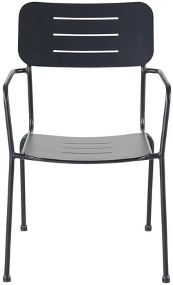 Venture Design Valgomasis kėdė, Nicke W. rankogaliai, 2 vnt., 62x56x88.5 cm, Juoda
