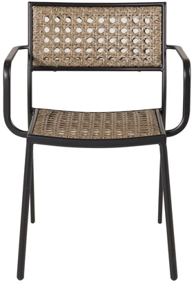 Venture Design Valgomasis kėdė, Paola, 59x56x80 cm, Juoda