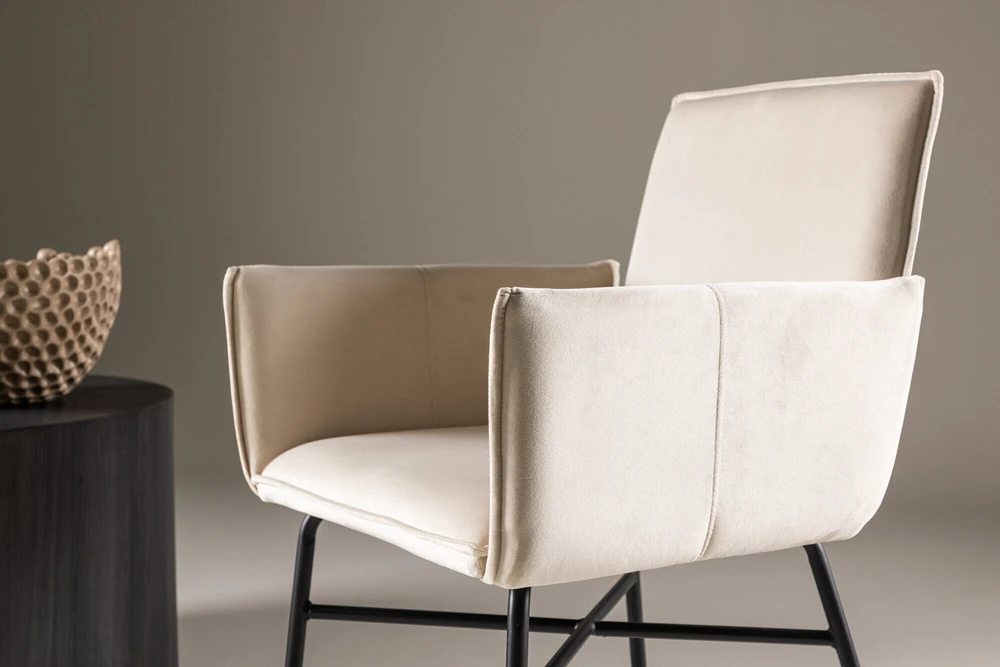 Venture Design Valgomasis kėdė, Petra, 59x56x86 cm, Bėžinės spalva