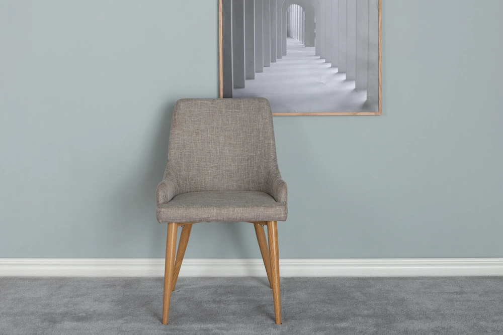 Venture Design Valgomasis kėdė, Plaza Matstol 2 vnt., 85x50 cm, Pilka