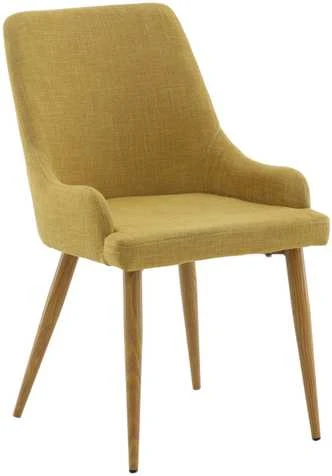 Venture Design Valgomasis kėdė, Plaza Matstol 2 vnt., 85x50 cm, Garstyčių spalvos