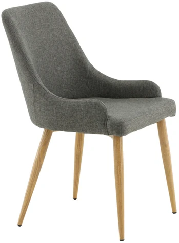 Venture Design Valgomasis kėdė, Plaza Matstol, 60.5x50x85 cm, Tamsiai pilka
