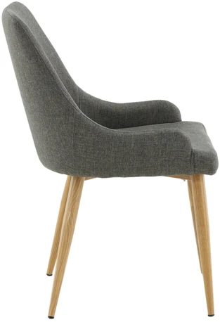 Venture Design Valgomasis kėdė, Plaza Matstol, 60.5x50x85 cm, Tamsiai pilka
