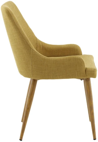 Venture Design Valgomasis kėdė, Plaza Matstol 2 vnt., 85x50 cm, Garstyčių spalvos