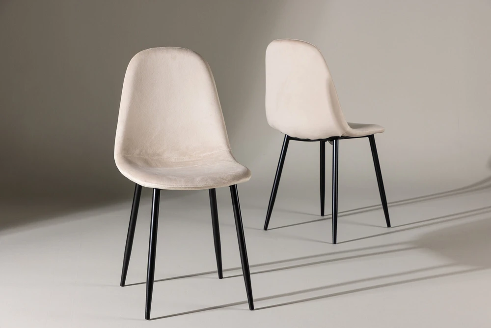 Venture Design Valgomasis kėdė, Polar, 2 vnt., 53x88x46 cm, kreminė spalva