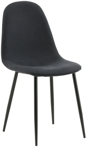 Venture Design Valgomasis kėdė, Polar 2 vnt., 53x88x46 cm, Juoda