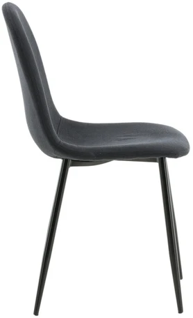 Venture Design Valgomasis kėdė, Polar 2 vnt., 53x88x46 cm, Juoda