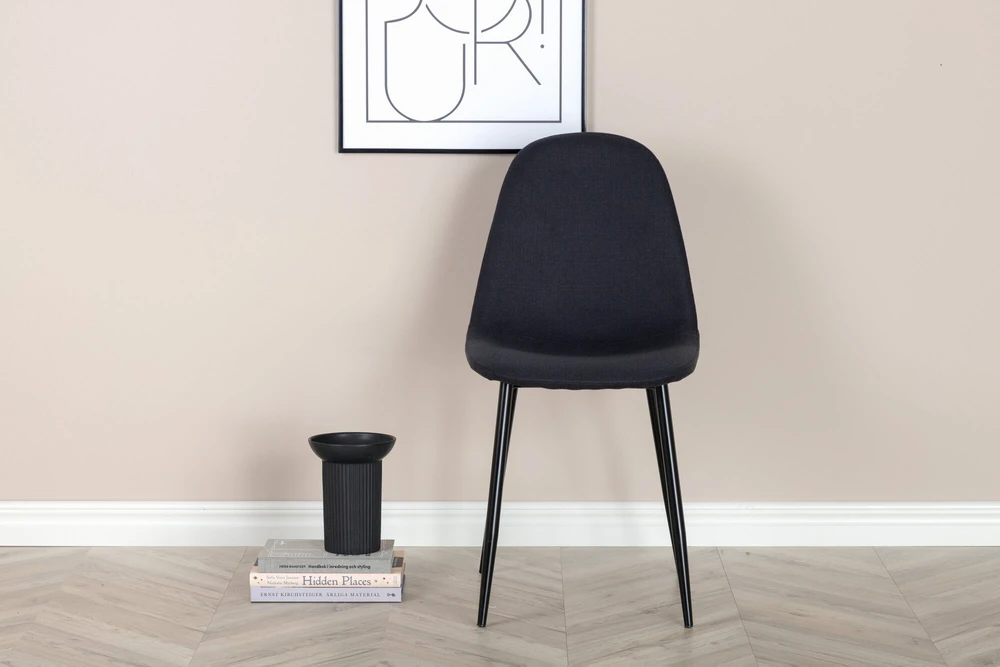 Venture Design Valgomasis kėdė, Polar 2 vnt., 53x88x46 cm, Juoda