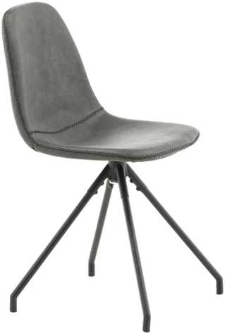 Venture Design Valgomasis kėdė, „Polar“ su sukimosi funkcija, 2 vnt., 54x44x88 cm, juoda