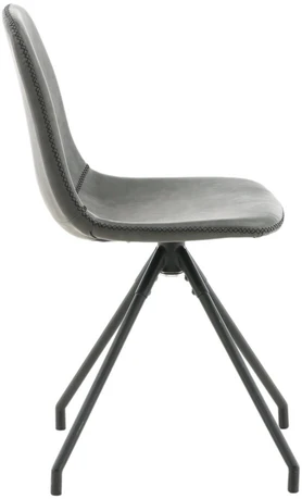 Venture Design Valgomasis kėdė, „Polar“ su sukimosi funkcija, 2 vnt., 54x44x88 cm, juoda