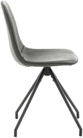 Venture Design Valgomasis kėdė, „Polar“ su sukimosi funkcija, 2 vnt., 54x44x88 cm, juoda