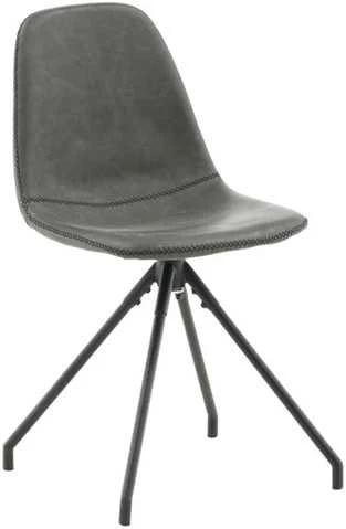 Venture Design Valgomasis kėdė, „Polar“ su sukimosi funkcija, 2 vnt., 54x44x88 cm, juoda