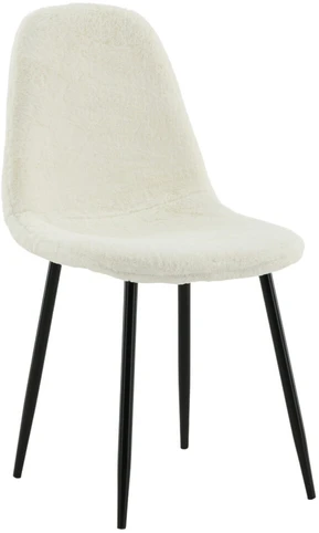Venture Design Valgomasis kėdė, Polar Fluff, 53x88x46 cm, Balta