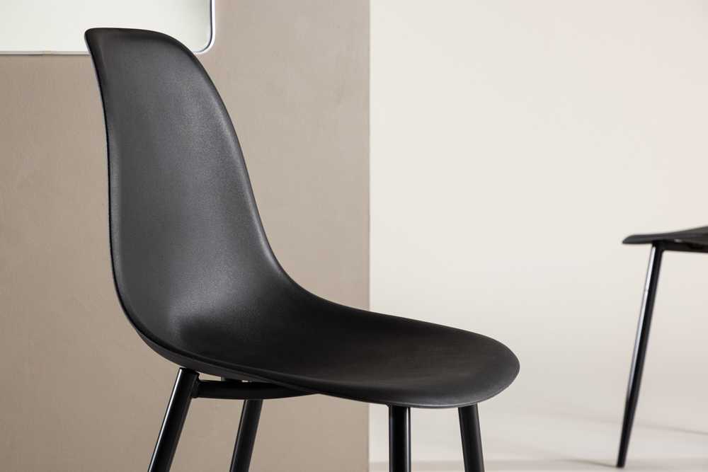 Venture Design Valgomasis kėdė, poliesteris, 58x45.5x81 cm, juoda