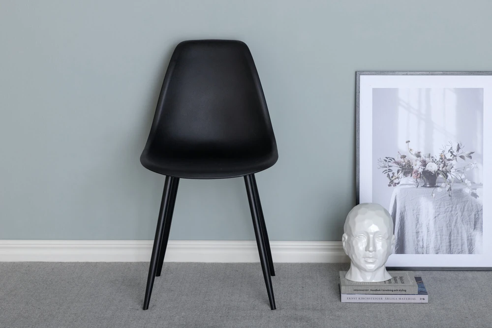 Venture Design Valgomasis kėdė, poliesteris, 58x45.5x81 cm, juoda
