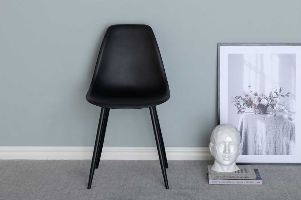 Venture Design Valgomasis kėdė, poliesteris, 58x45.5x81 cm, juoda