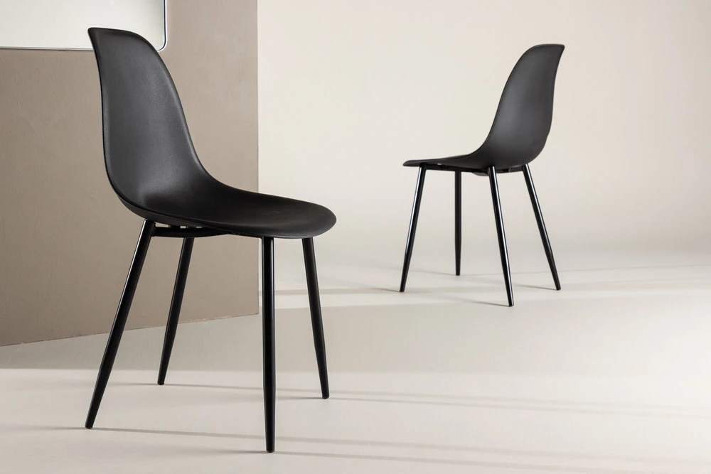 Venture Design Valgomasis kėdė, poliesteris, 58x45.5x81 cm, juoda