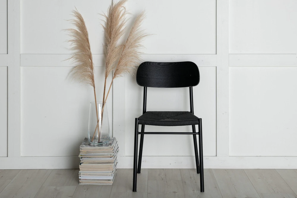 Venture Design Valgomasis kėdė, Polly, 52x45x81 cm, Juoda