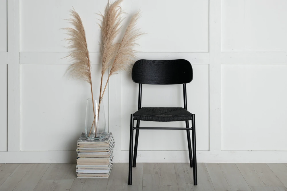 Venture Design Valgomasis kėdė, Polly, 52x45x81 cm, Juoda