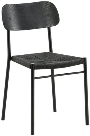 Venture Design Valgomasis kėdė, Polly, 52x45x81 cm, Juoda