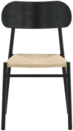 Venture Design Valgomasis kėdė, Polly plienas, 2 vnt., 53x45x81 cm, Juoda