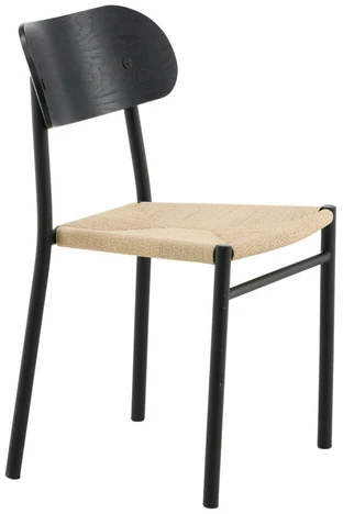 Venture Design Valgomasis kėdė, Polly plienas, 2 vnt., 53x45x81 cm, Juoda