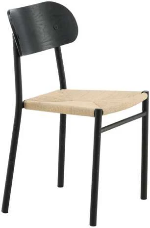 Venture Design Valgomasis kėdė, Polly plienas, 2 vnt., 53x45x81 cm, Juoda