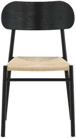 Venture Design Valgomasis kėdė, Polly plienas, 2 vnt., 53x45x81 cm, Juoda