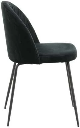 Venture Design Valgomasis kėdė, Raukšlės 2 vnt., 50x49x79.5 cm, Juoda