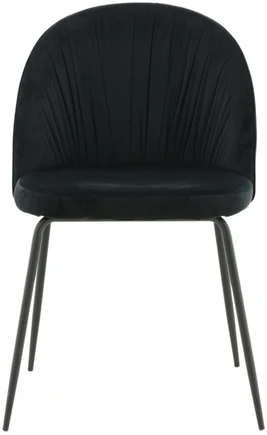 Venture Design Valgomasis kėdė, Raukšlės 2 vnt., 50x49x79.5 cm, Juoda