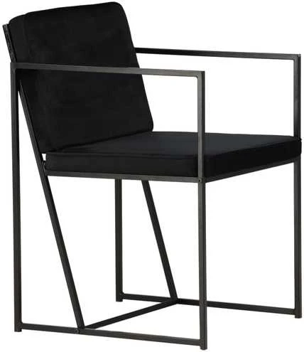 Venture Design Valgomasis kėdė, Richmond, 2 vnt., 55x52x82 cm, Juoda