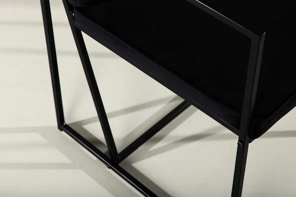 Venture Design Valgomasis kėdė, Richmond, 2 vnt., 55x52x82 cm, Juoda