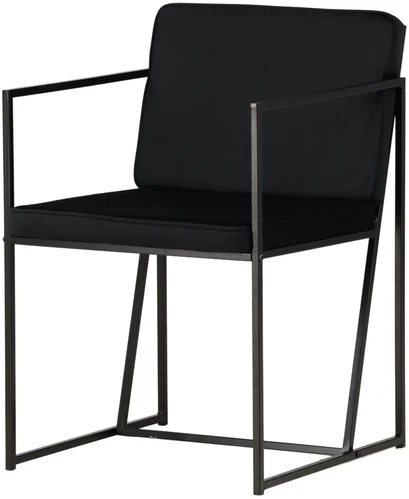 Venture Design Valgomasis kėdė, Richmond, 2 vnt., 55x52x82 cm, Juoda