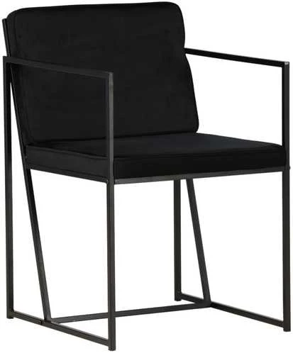 Venture Design Valgomasis kėdė, Richmond, 2 vnt., 55x52x82 cm, Juoda