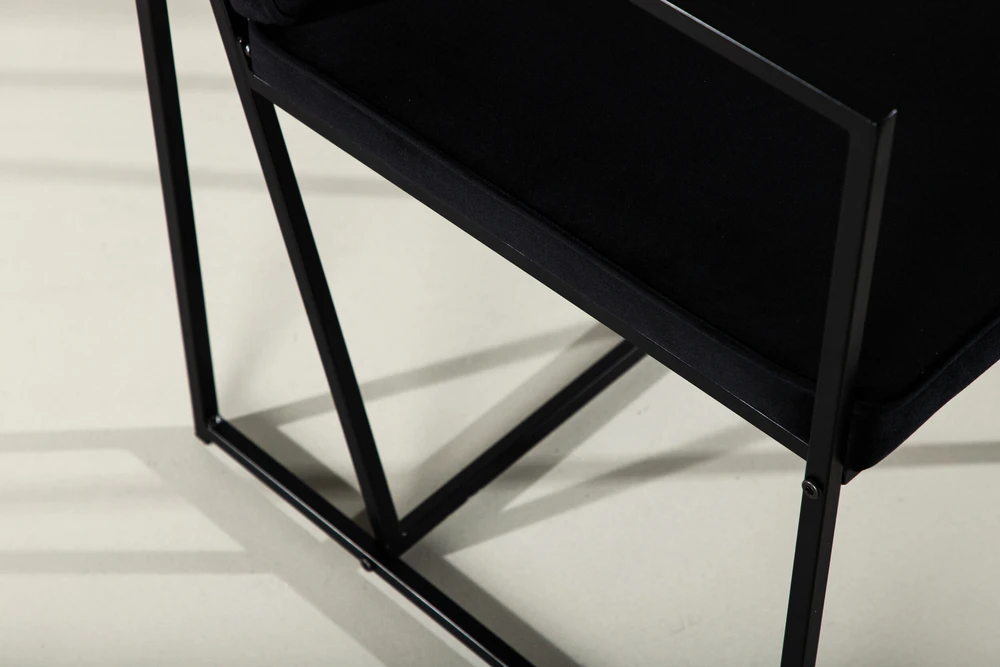 Venture Design Valgomasis kėdė, Richmond, 2 vnt., 55x52x82 cm, Juoda