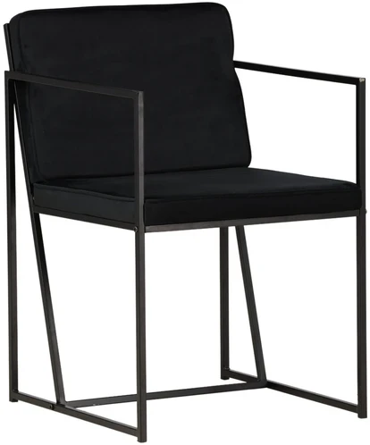 Venture Design Valgomasis kėdė, Richmond, 2 vnt., 55x52x82 cm, Juoda
