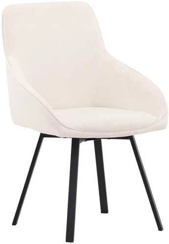 Venture Design Valgomasis kėdė, Rosie 2 vnt., 60x55x88 cm, kreminė spalva
