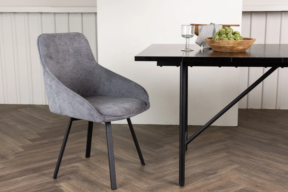 Venture Design Valgomasis kėdė, Rosie 2 vnt., 60x55x88 cm, Pilka
