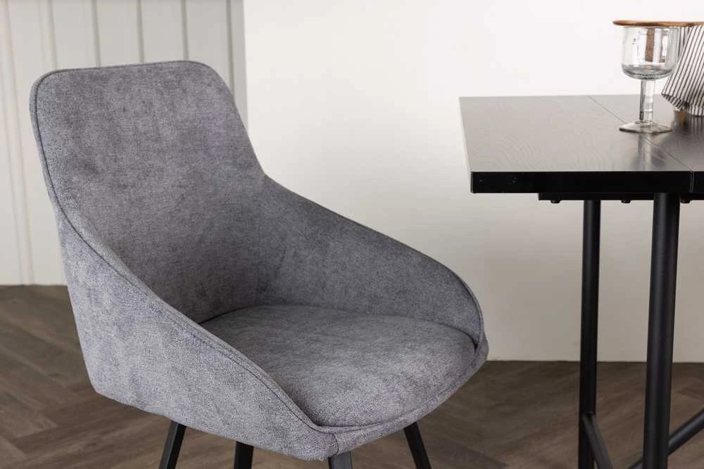 Venture Design Valgomasis kėdė, Rosie 2 vnt., 60x55x88 cm, Pilka